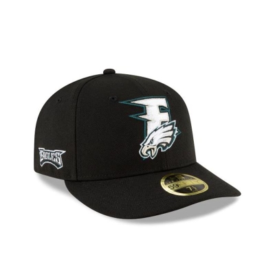 Green Philadelphia Eagles Hat - New Era NFL Logo Mix Low Profile 59FIFTY Fitted Caps USA8024791